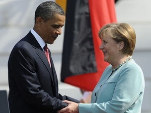 La chancelière allemande Merkel entame sa visite aux États-Unis